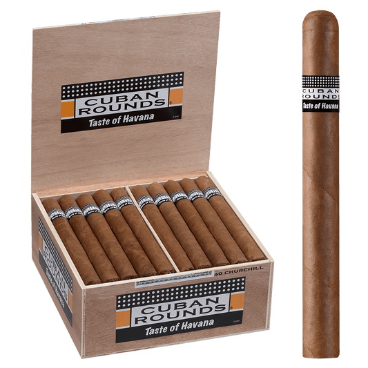 Cuban Rounds Churchill Natural 40 Ct. Box 7.00X48