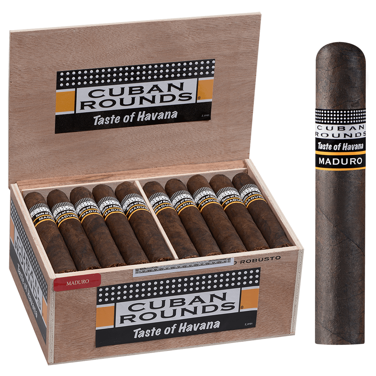 Cuban Rounds Robusto Maduro 40 Ct. Box 5.00X50