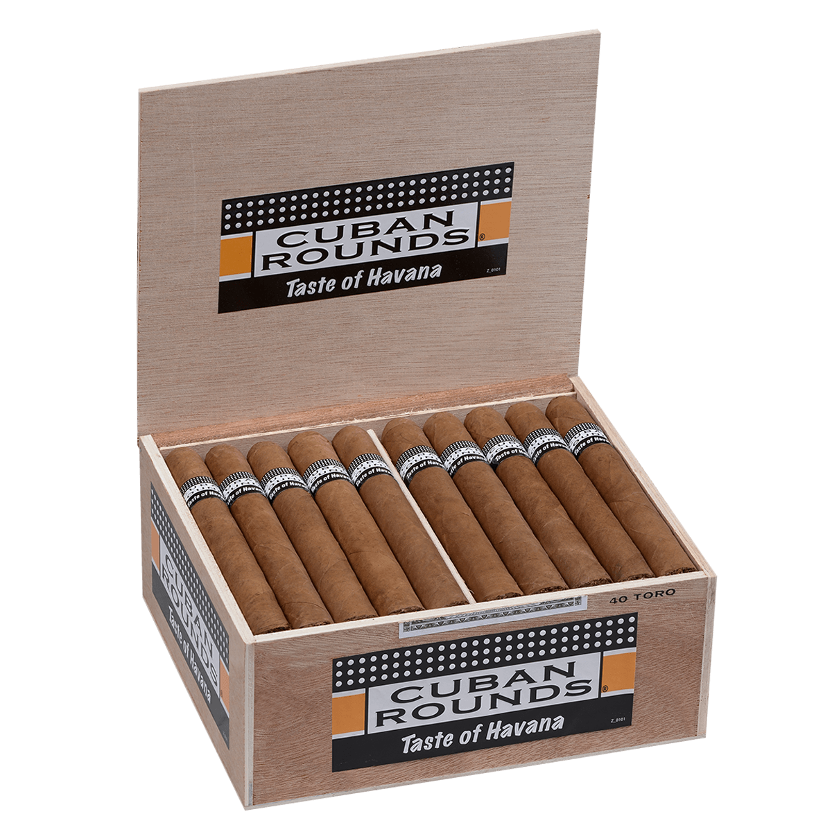 Cuban Rounds Toro Natural 40 Ct. Box 6.00X50