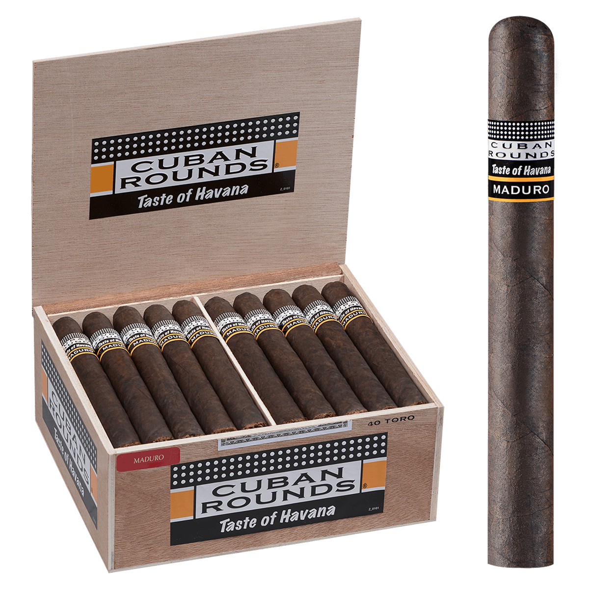 Cuban Rounds Toro Maduro 40 Ct. Box 6.00X50