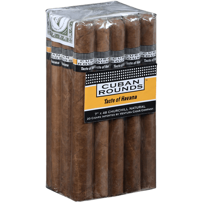 Cuban Rounds Churchill Natural 20 Ct. Bundle 7.00X48