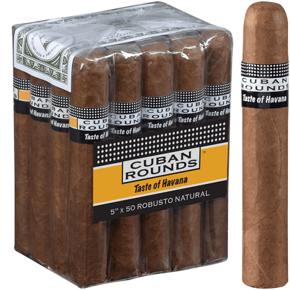 Cuban Rounds Robusto Natural 20 Ct. Bundle 5.00X50
