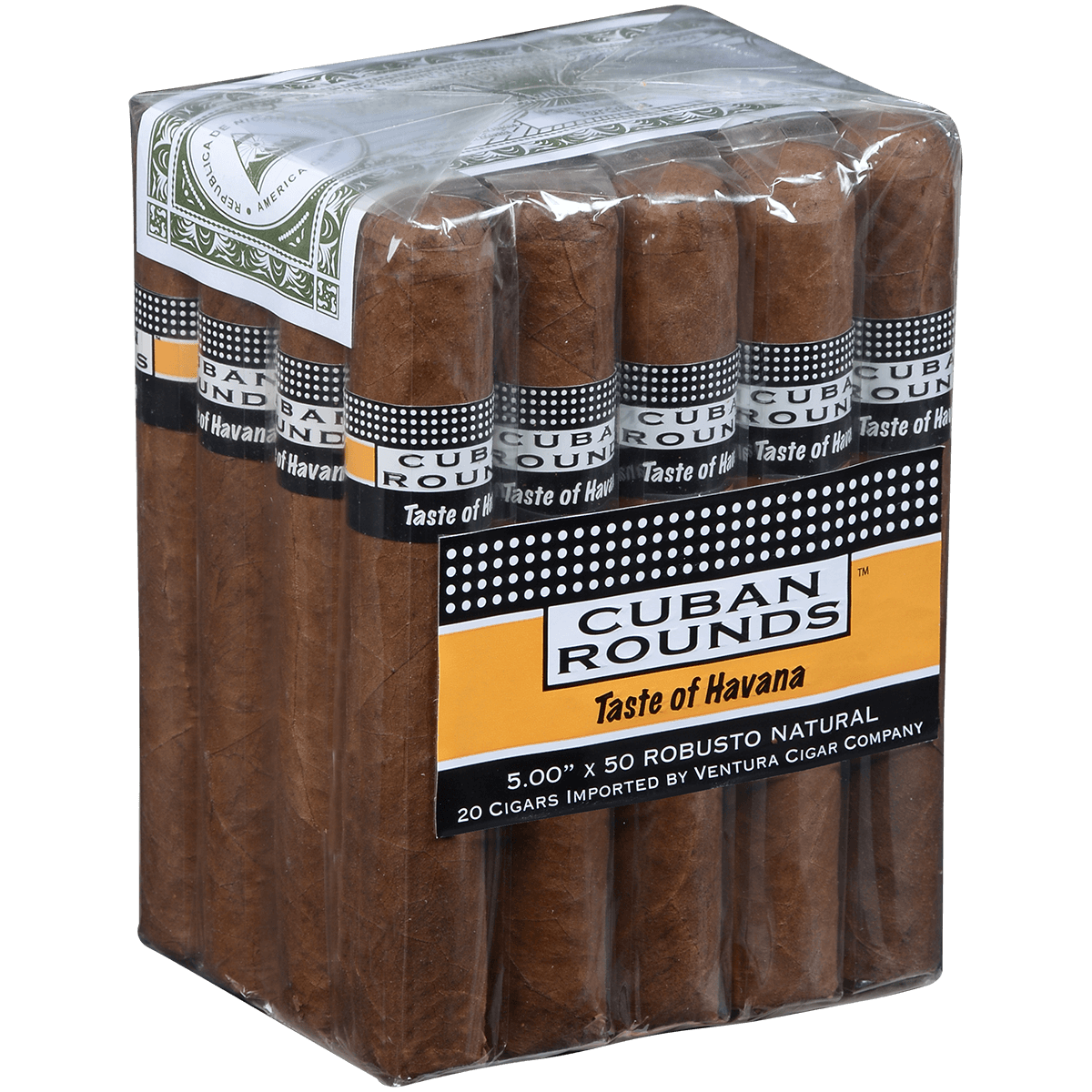 Cuban Rounds Robusto Natural 20 Ct. Bundle 5.00X50