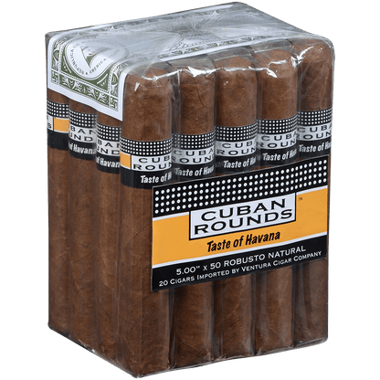 Cuban Rounds Robusto Natural 20 Ct. Bundle 5.00X50