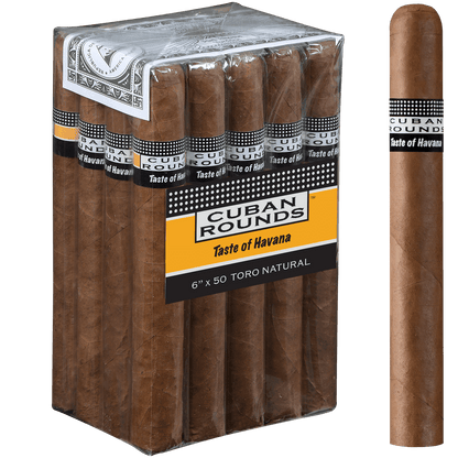 Cuban Rounds Toro Natural 20 Ct. Bundle 6.00X50
