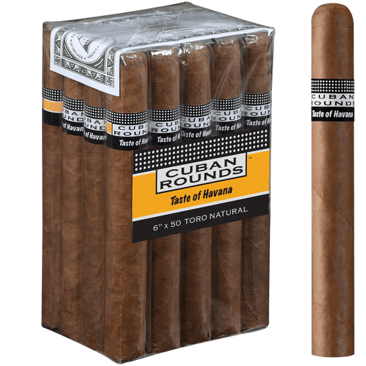Cuban Rounds Toro Natural 20 Ct. Bundle 6.00X50