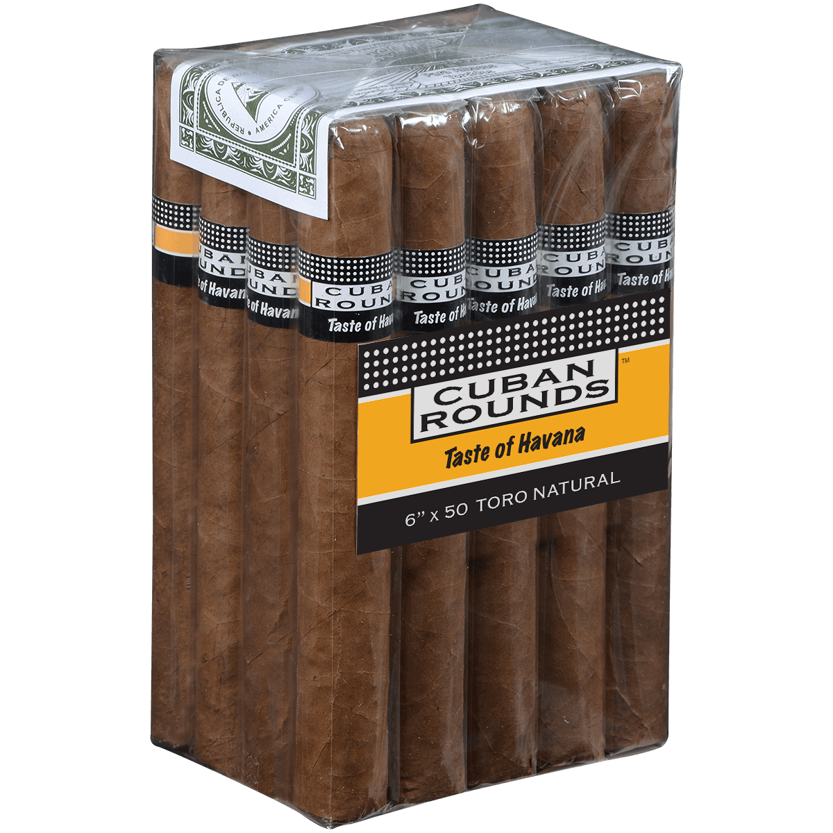 Cuban Rounds Toro Natural 20 Ct. Bundle 6.00X50