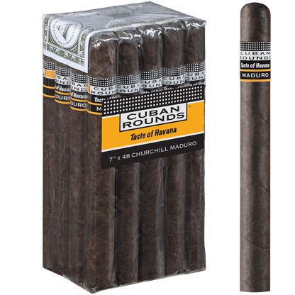 Cuban Rounds Churchill Maduro 20 Ct. Bundle 7.00X48