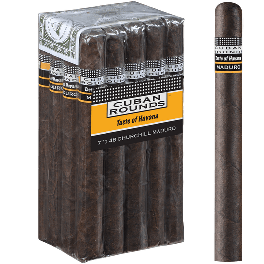 Cuban Rounds Churchill Maduro 20 Ct. Bundle 7.00X48