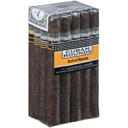 Cuban Rounds Churchill Maduro 20 Ct. Bundle 7.00X48
