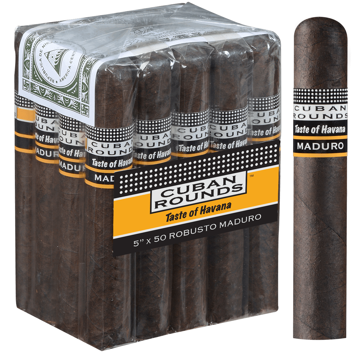 Cuban Rounds Robusto Maduro 20 Ct. Bundle 5.00X50