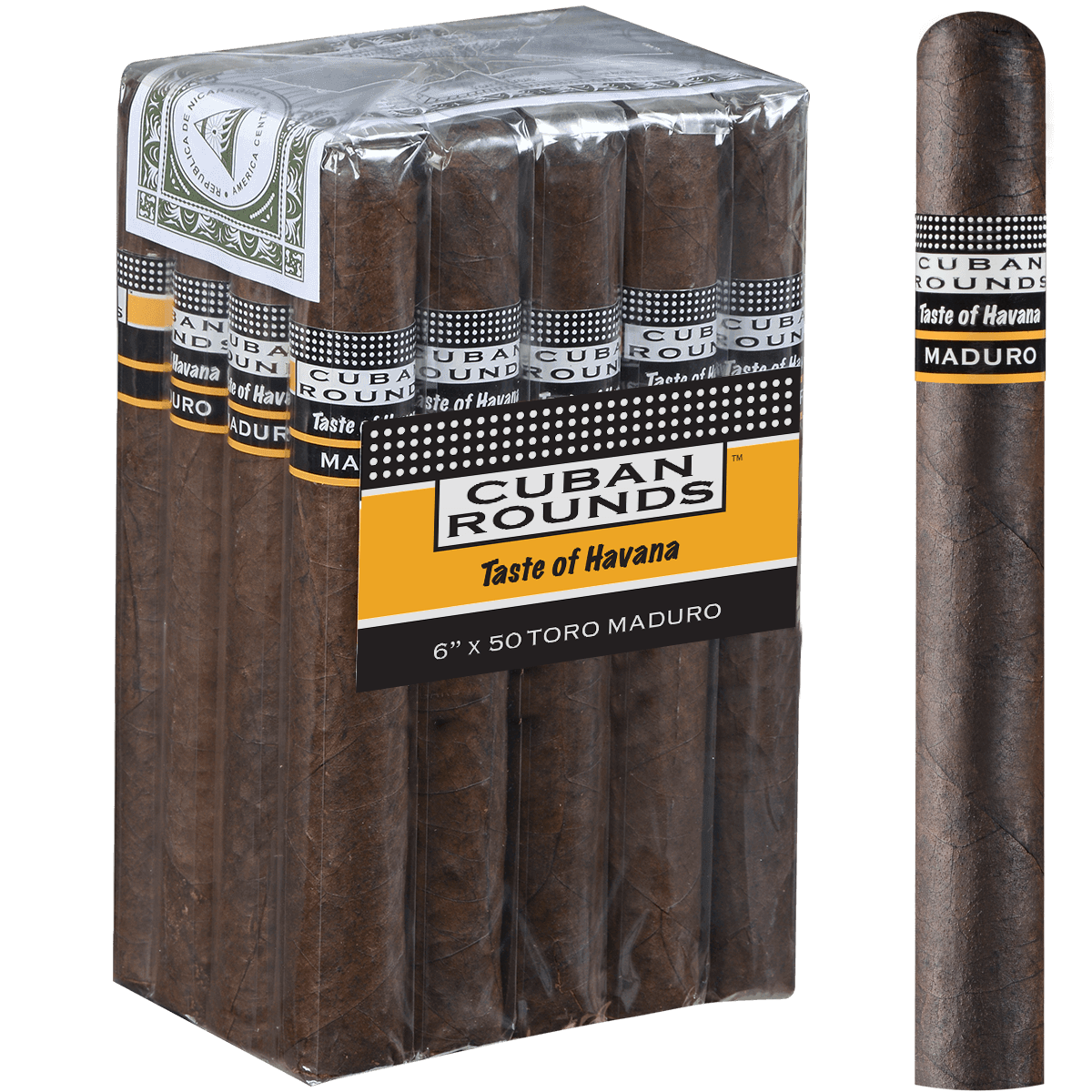 Cuban Rounds Toro Maduro 20 Ct. Bundle 6.00X50
