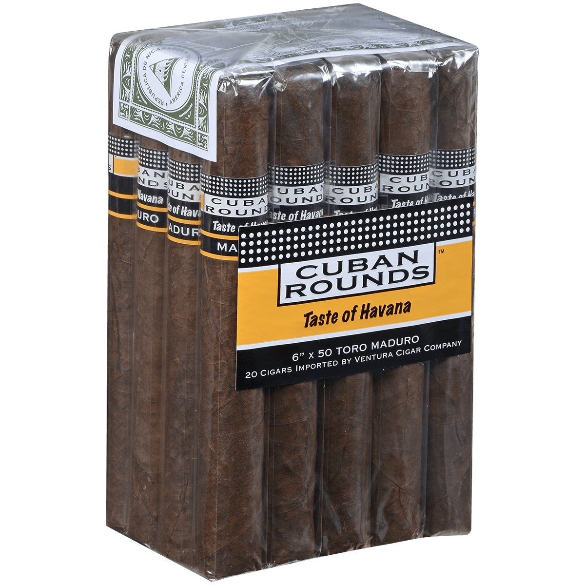 Cuban Rounds Toro Maduro 20 Ct. Bundle 6.00X50