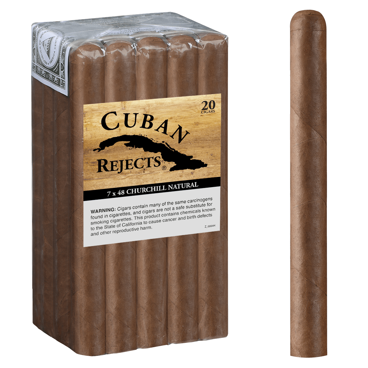 Cuban Rejects Churchill Natural 20 Ct Bundle 7.00X48