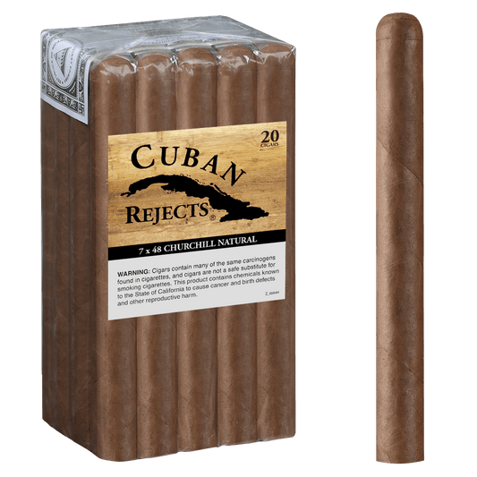 Cuban Rejects Churchill Natural 20 Ct Bundle 7.00X48