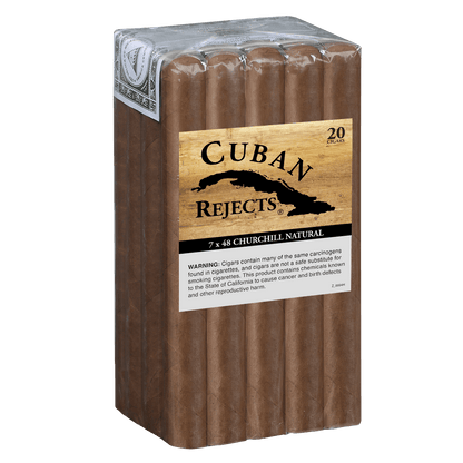 Cuban Rejects Churchill Natural 20 Ct Bundle 7.00X48