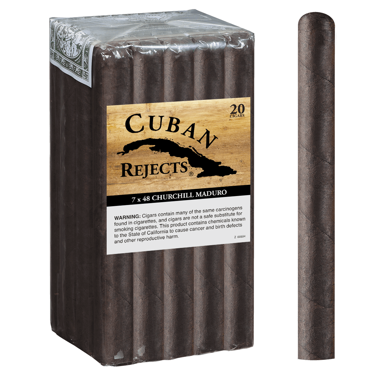 Cuban Rejects Churchill Maduro 20 Ct Bundle 7.00X48