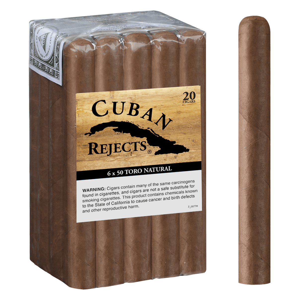 Cuban Rejects Toro Natural 20 Ct. Bundle 6.00X50