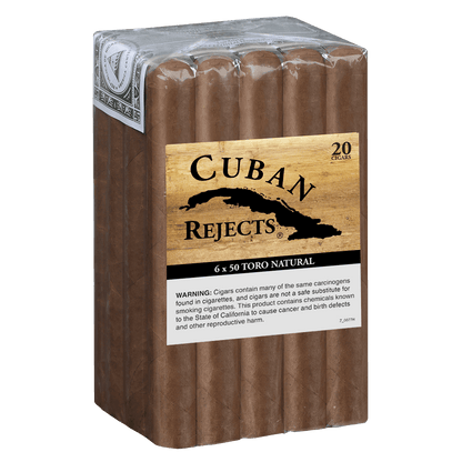 Cuban Rejects Toro Natural 20 Ct. Bundle 6.00X50