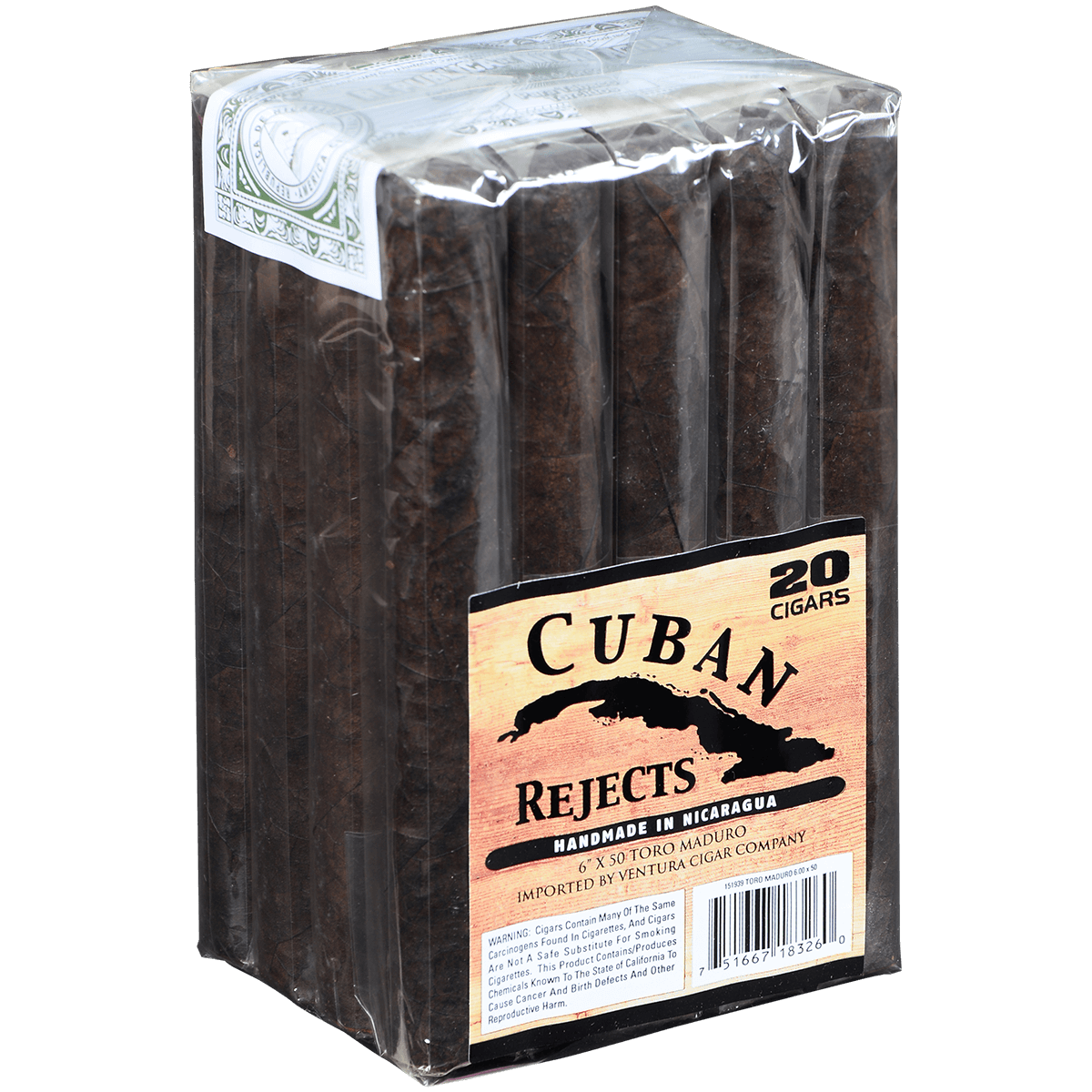 Cuban Rejects Toro Maduro 20 Ct. Bundle 6.00X50