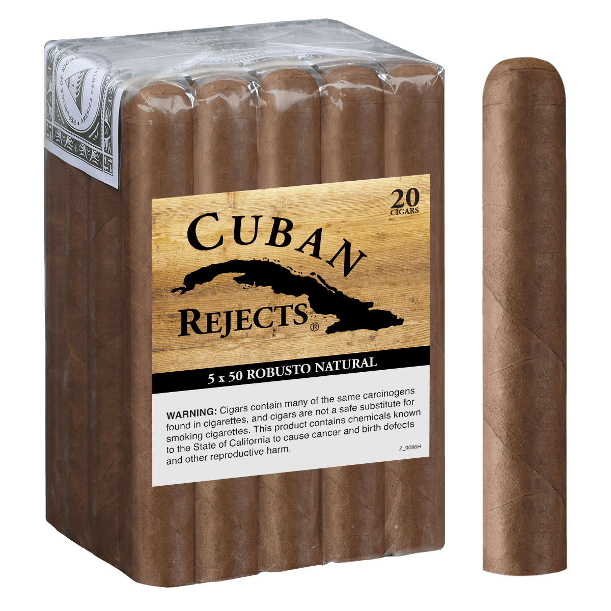 Cuban Rejects Robusto Natural 20 Ct. Bundle 5.00X50
