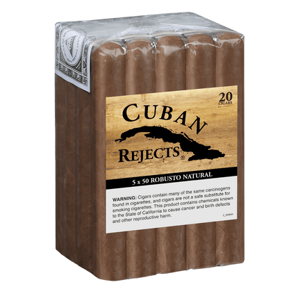 Cuban Rejects Robusto Natural 20 Ct. Bundle 5.00X50