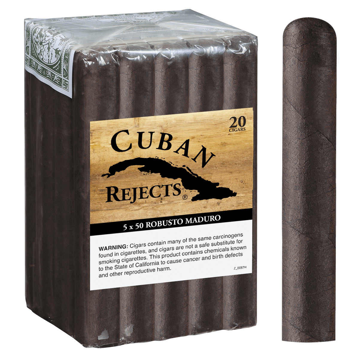 Cuban Rejects Robusto Maduro 20 Ct. Bundle 5.00X50