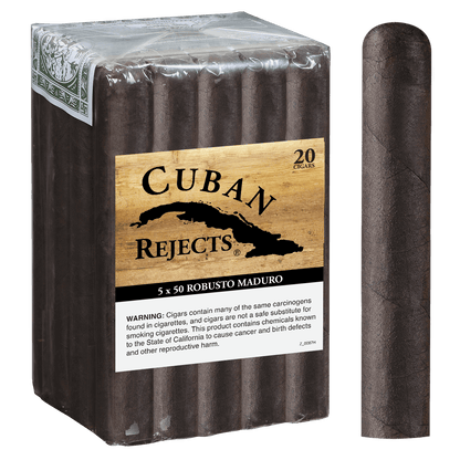Cuban Rejects Robusto Maduro 20 Ct. Bundle 5.00X50