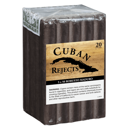 Cuban Rejects Robusto Maduro 20 Ct. Bundle 5.00X50