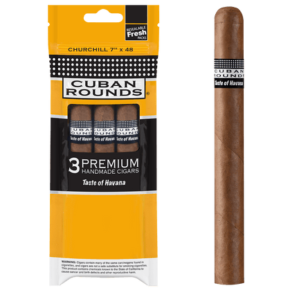 Cuban Rounds Churchill Natural Sealed Fresh 8/3 Ct. 7.00X48