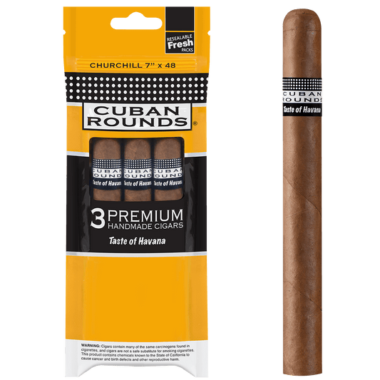 Cuban Rounds Churchill Natural Sealed Fresh 8/3 Ct. 7.00X48