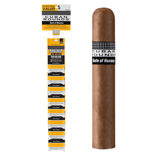 Cuban Rounds Robusto Natural Clip Strip 8/3 Ct. 5.00X50