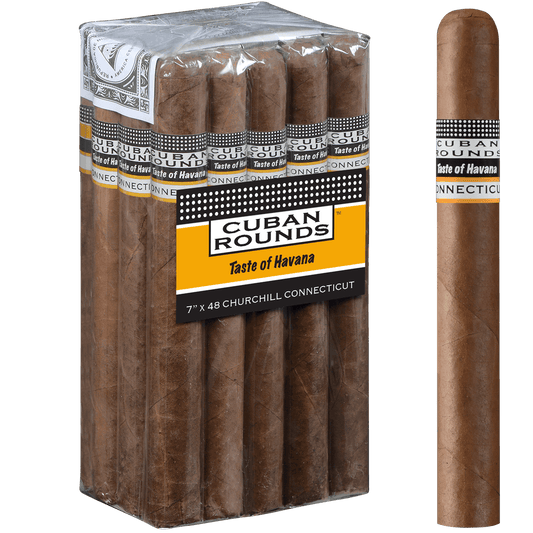 Cuban Rounds Churchill Connecticut 20 Ct Bundle 7.00X48