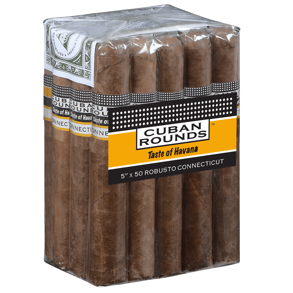 Cuban Rounds Robusto Connecticut 20 Ct. Bundle 5.00X50