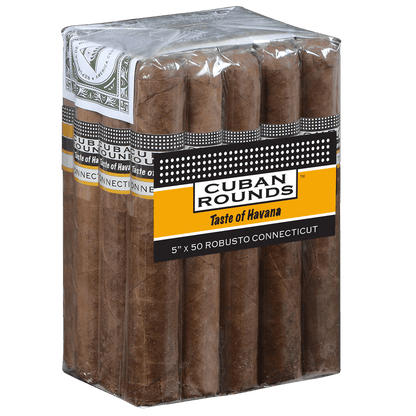 Cuban Rounds Robusto Connecticut 20 Ct. Bundle 5.00X50