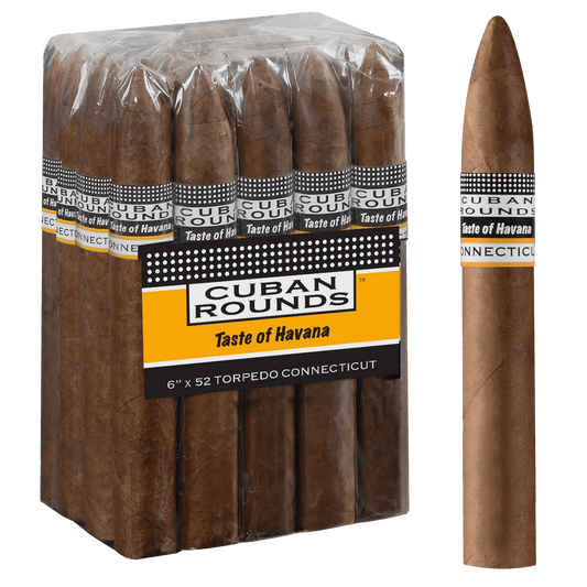 Cuban Rounds Torpedo Connecticut 20 Ct. Bundle 6.00X52