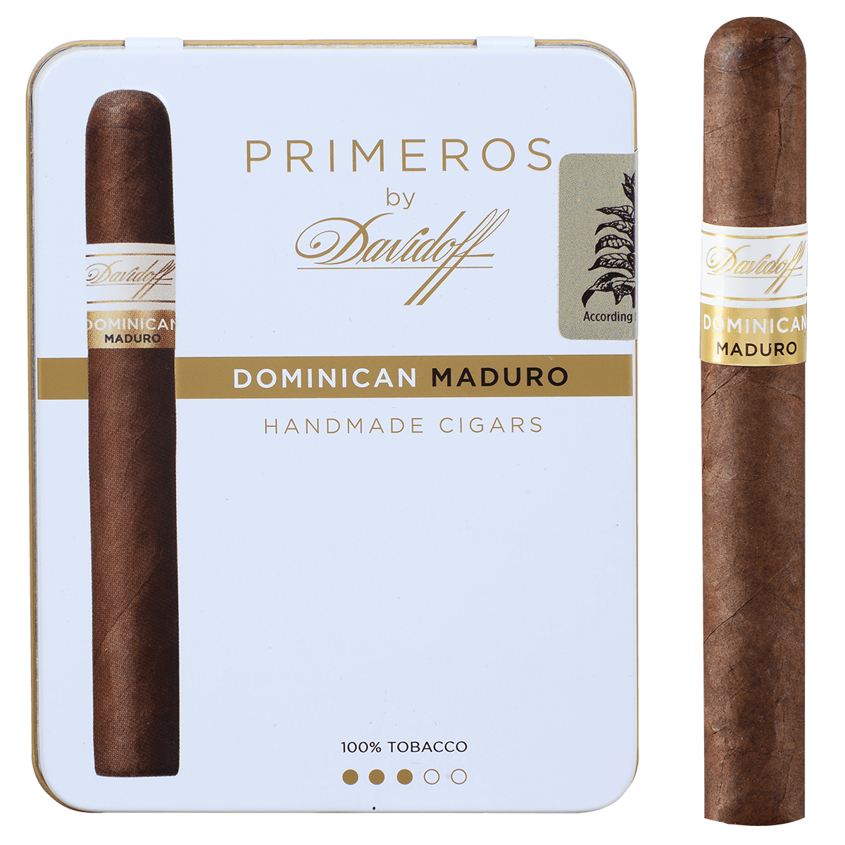 Davidoff Primeros Dominican Maduro 5/6 Ct. Tins 4.125X34
