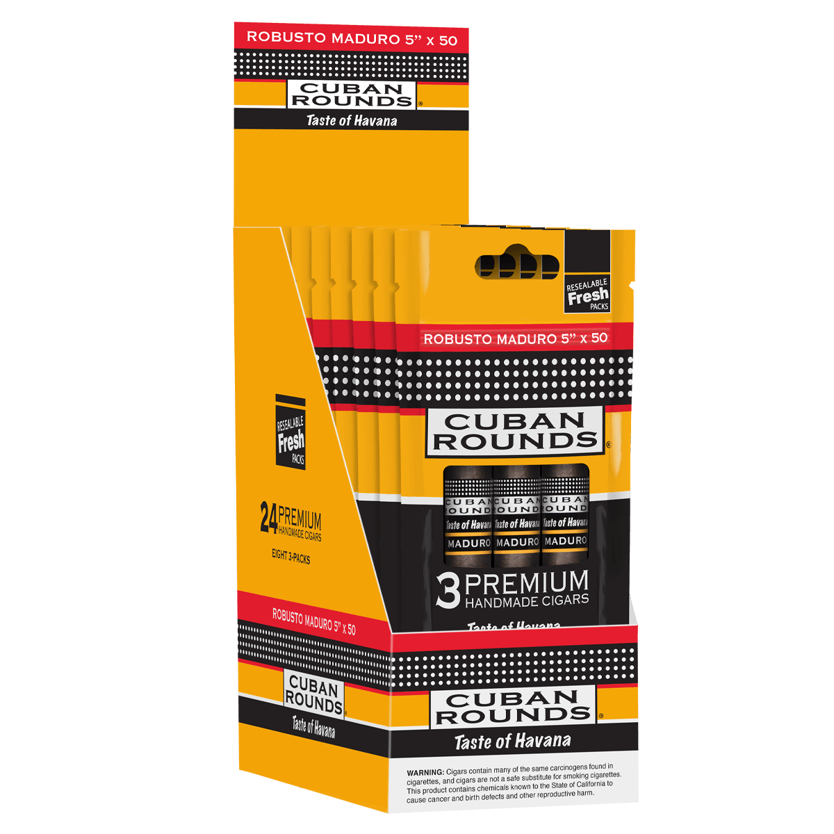 Cuban Rounds Robusto Maduro Sealed Fresh 8/3 Ct. 5.00X50
