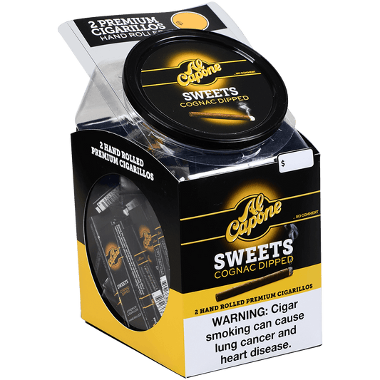 Al Capone Sweets Cognac Non-Filter 60/2 Packs Mini Bowl 3.25X28