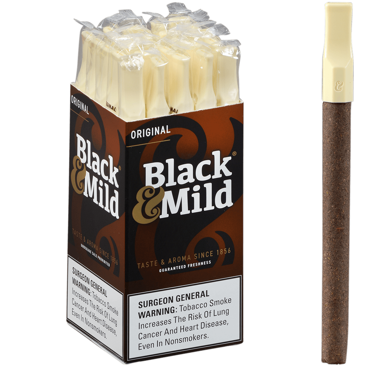 MIDDLETON'S BLACK & MILD 25 CT. UPRIGHT 5.00X30