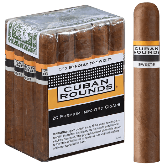 Cuban Rounds Robusto Sweets 20 Ct. Bundle 5.00X50