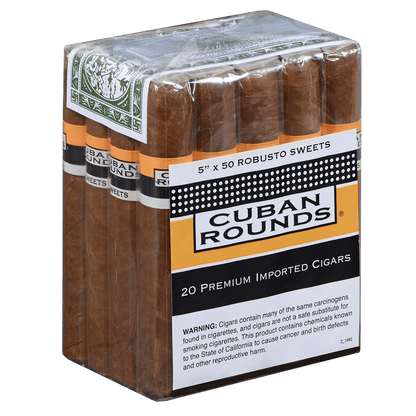 Cuban Rounds Robusto Sweets 20 Ct. Bundle 5.00X50