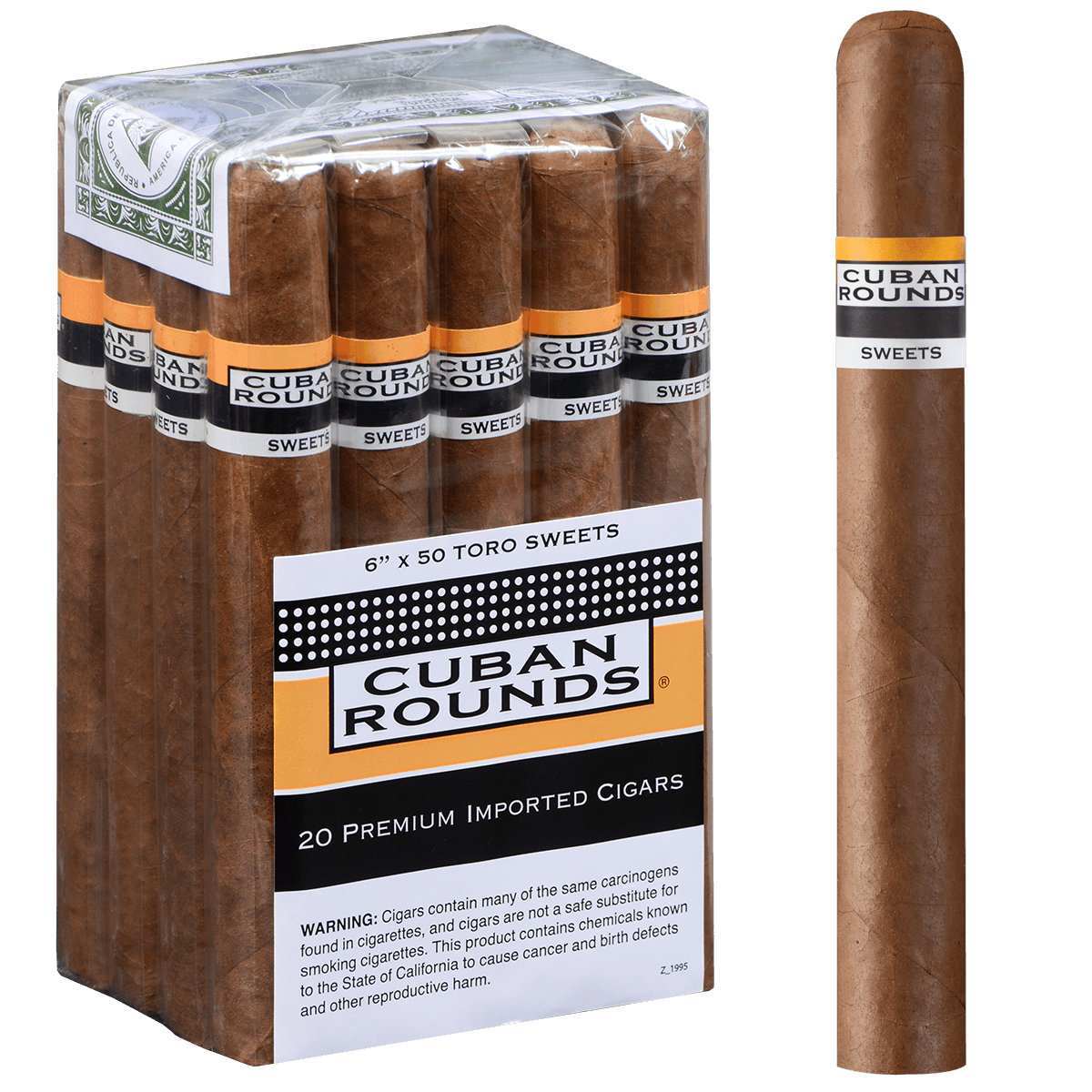 Cuban Rounds Toro Sweets 20 Ct. Bundle 6.00X50