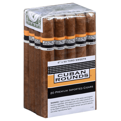 Cuban Rounds Toro Sweets 20 Ct. Bundle 6.00X50