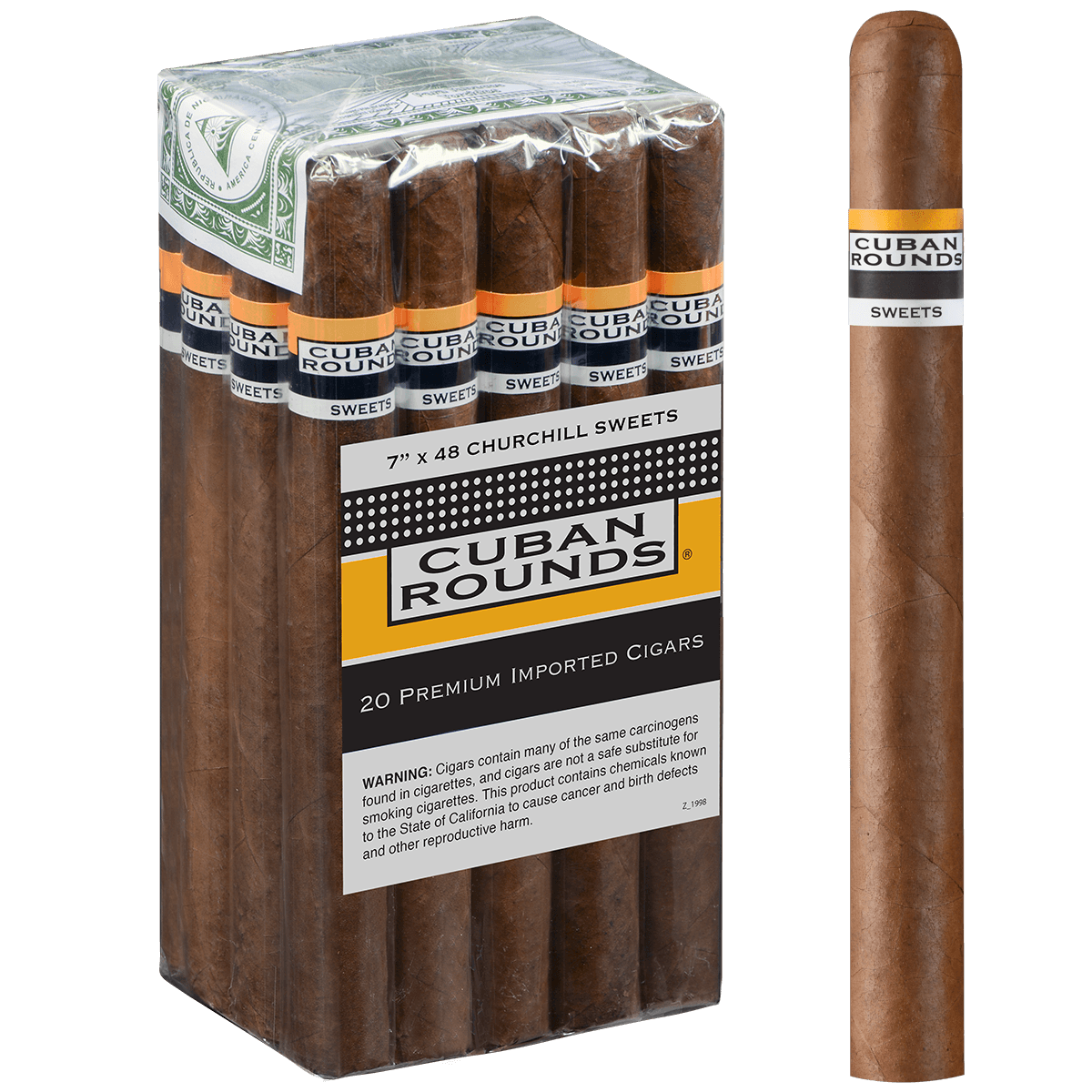 Cuban Rounds Churchill Sweets 20 Ct. Bundle 7.00X48