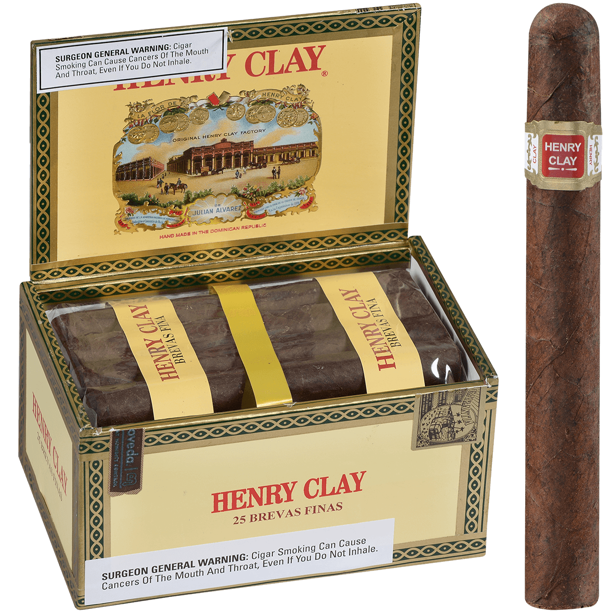 Henry Clay Breva Fina 25 Ct. Box 6.50X48
