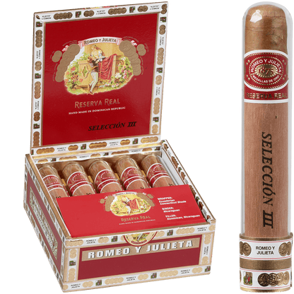 Romeo Y Julieta Seleccion Reserva Real Crystal Iii 10 Ct. Tubes Box 5.00X50