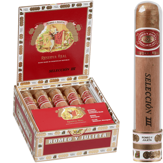 Romeo Y Julieta Seleccion Reserva Real Crystal Iii 10 Ct. Tubes Box 5.00X50