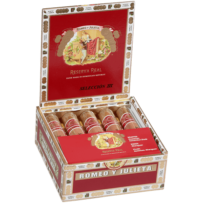 Romeo Y Julieta Seleccion Reserva Real Crystal Iii 10 Ct. Tubes Box 5.00X50