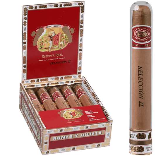 Romeo Y Julieta Seleccion Reserva Real Crystal Ii 10 Ct. Tubes Box 6.00X50